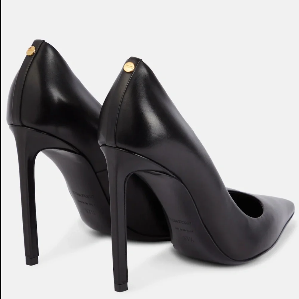 TOM FORD T Screw 105 leather pumps - Picture 7 of 9